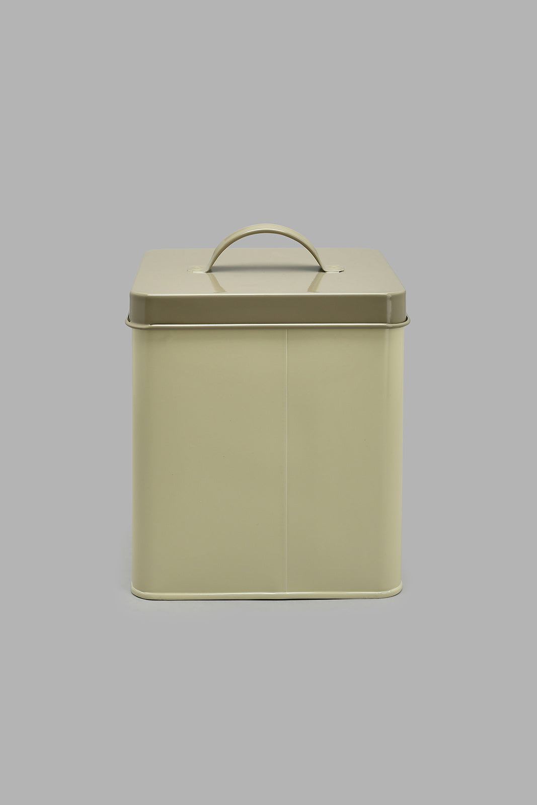 Redtag-Beige-Square-Biscuits-Canister-Canisters-And-Jars-Home-Dining-