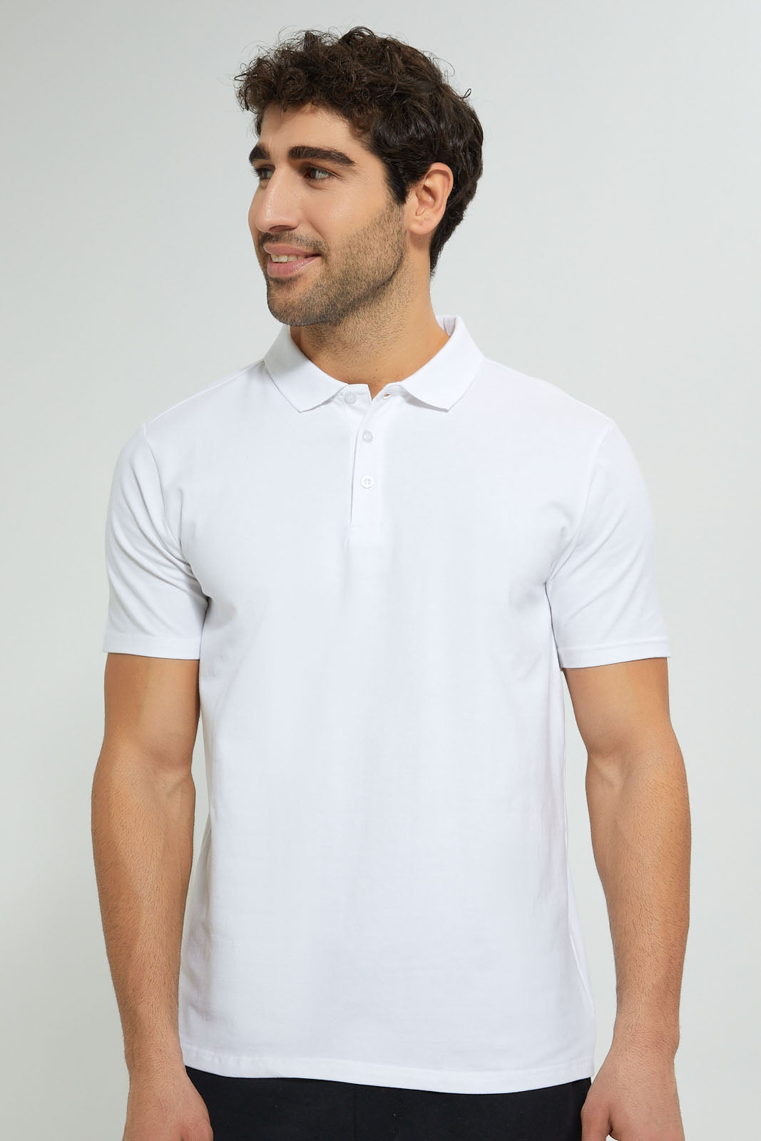 Redtag-White-Polo-T-Shirt-Polo-Shirts-Men's-