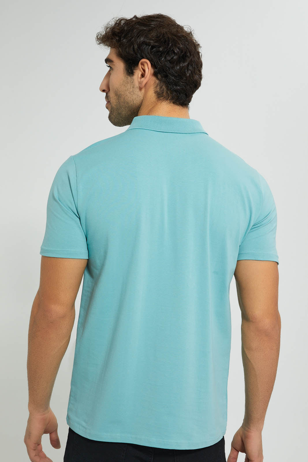 Redtag-Green-Polo-T-Shirt-Polo-Shirts-Men's-