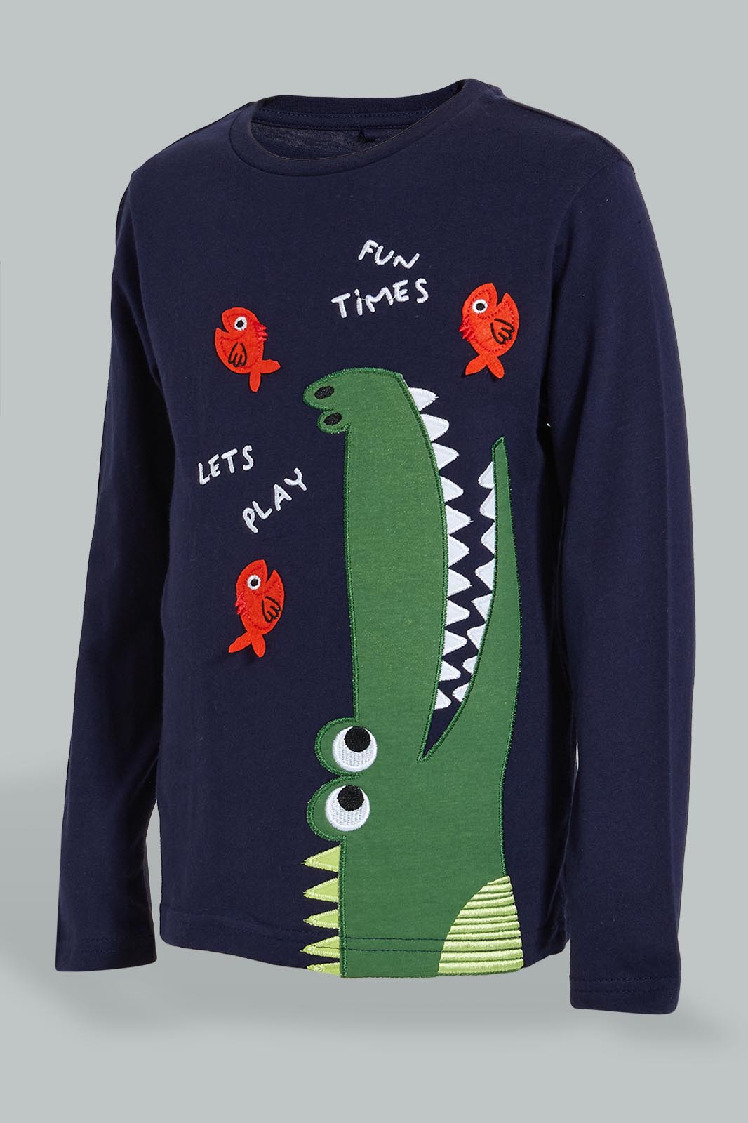 Redtag-Blue-Crocodile-Pyjama-Set-Boys-Pyjama-Sets,-Colour:Blue,-Filter:Boys-(2-to-8-Yrs),-New-In,-New-In-BOY,-Non-Sale,-S22A,-Section:Kidswear-Boys-2 to 8 Years