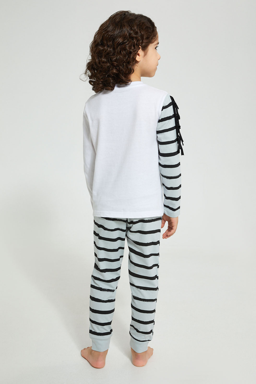 Redtag-Blue-Applique-Zebra-Pyjam-Set-Pyjama-Sets-Boys-2 to 8 Years