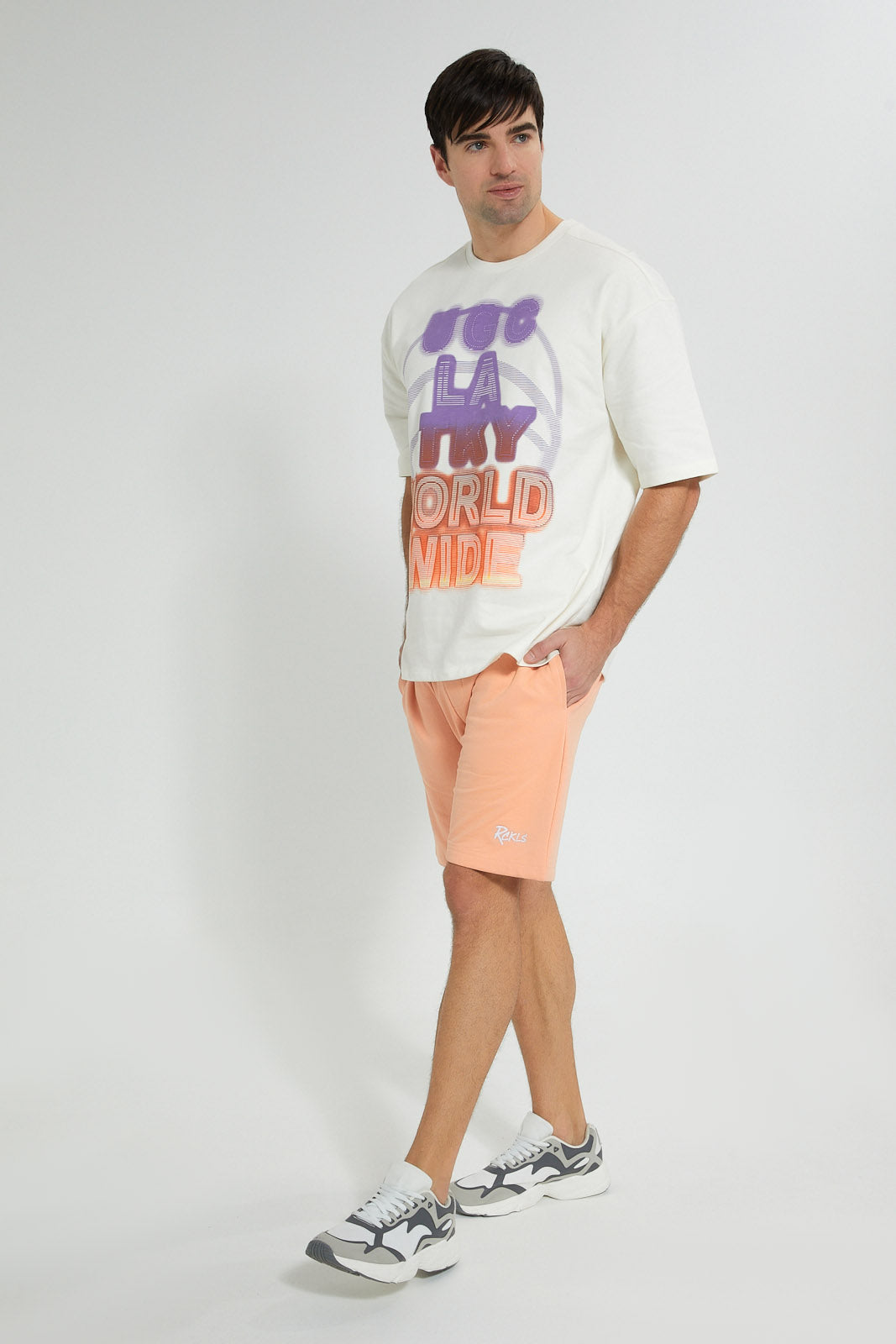 Redtag-Mint-Orange-Loungewear-Shorts-Loungewear-Men's-
