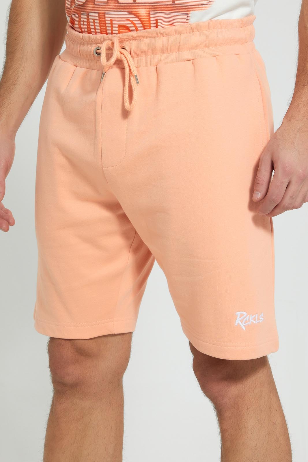 Redtag-Mint-Orange-Loungewear-Shorts-Loungewear-Men's-