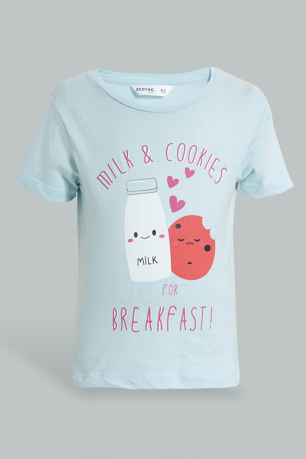 Redtag-Assorted-2Pk-Cokkie-Milk-Printed-Nightsuit-Colour:Assorted,-Filter:Girls-(2-to-8-Yrs),-Girls-Pyjama-Sets,-New-In,-New-In-GIR,-Non-Sale,-S22A,-Section:Kidswear-Girls-2 to 8 Years