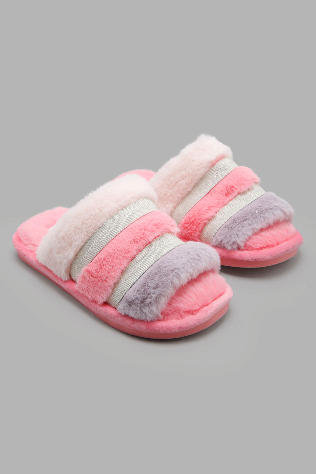 Redtag-Pale-Pink-Slide-Slippers-Bundle,-Category:Slippers,-Colour:Pink,-Filter:Girls-Footwear-(5-to-14-Yrs),-GSR-Slippers,-S22C,-Section:Girls-(0-to-14Yrs)-Senior-Girls-5 to 14 Years