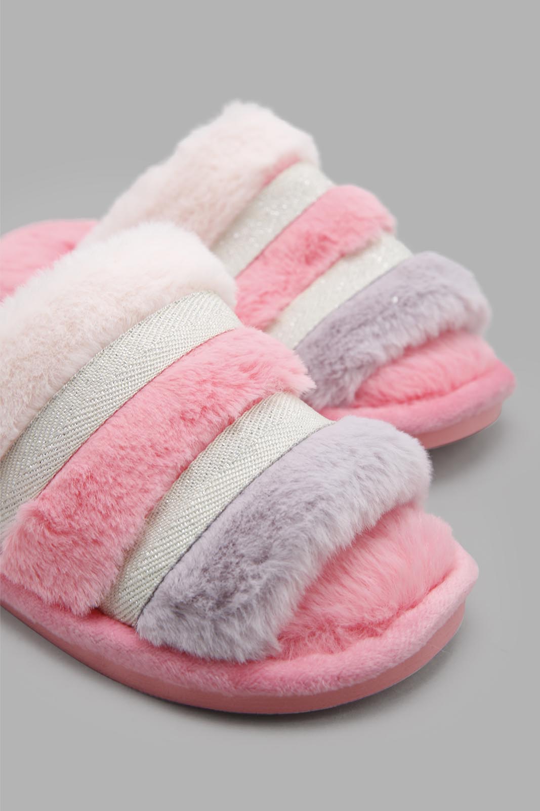 Redtag-Pale-Pink-Slide-Slippers-Bundle,-Category:Slippers,-Colour:Pink,-Filter:Girls-Footwear-(5-to-14-Yrs),-GSR-Slippers,-S22C,-Section:Girls-(0-to-14Yrs)-Senior-Girls-5 to 14 Years