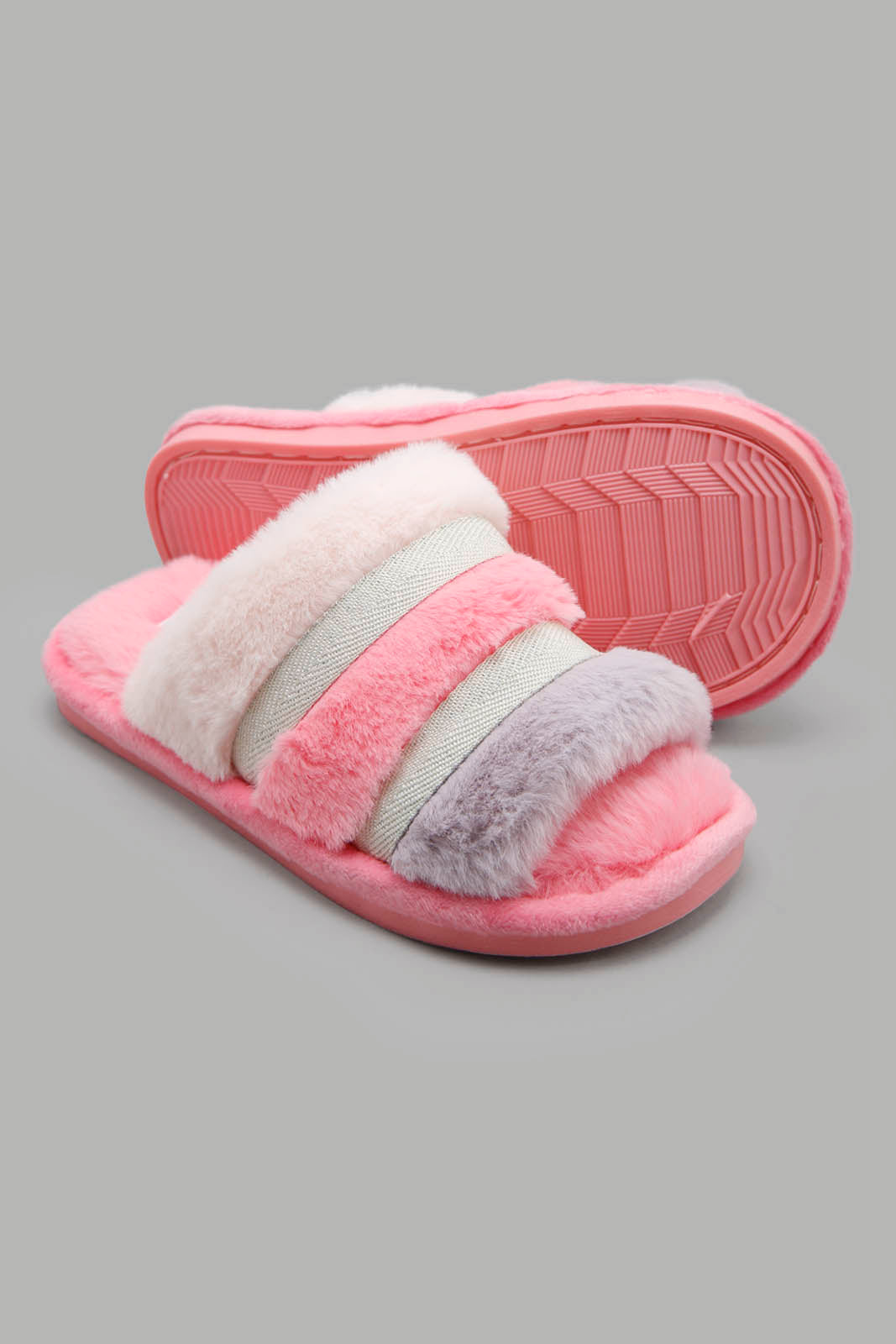Redtag-Pale-Pink-Slide-Slippers-Bundle,-Category:Slippers,-Colour:Pink,-Filter:Girls-Footwear-(5-to-14-Yrs),-GSR-Slippers,-S22C,-Section:Girls-(0-to-14Yrs)-Senior-Girls-5 to 14 Years