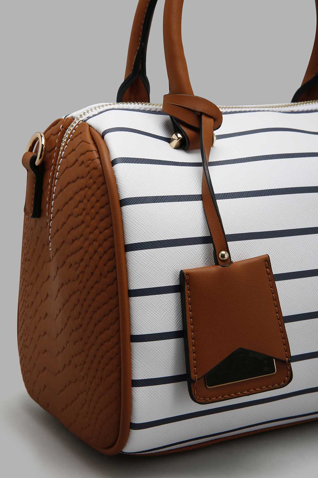 Redtag-Navy-And-White-Nautical-Stripe-Day-Bag-Cross-Body-Bags-Women-