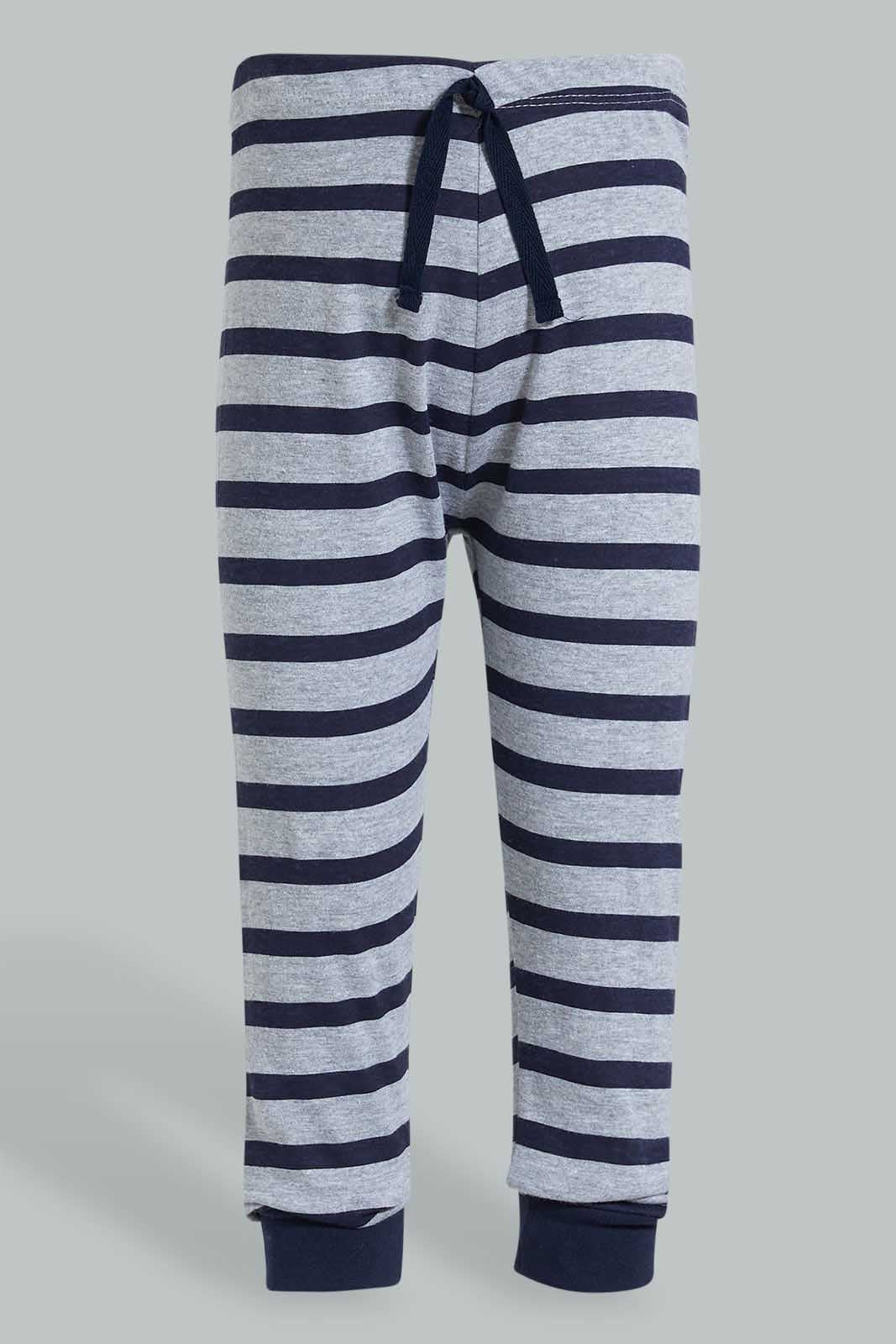 Redtag-Grey-Football-Pj-Set-2-Pack-Pyjama-Sets-Infant-Boys-3 to 24 Months