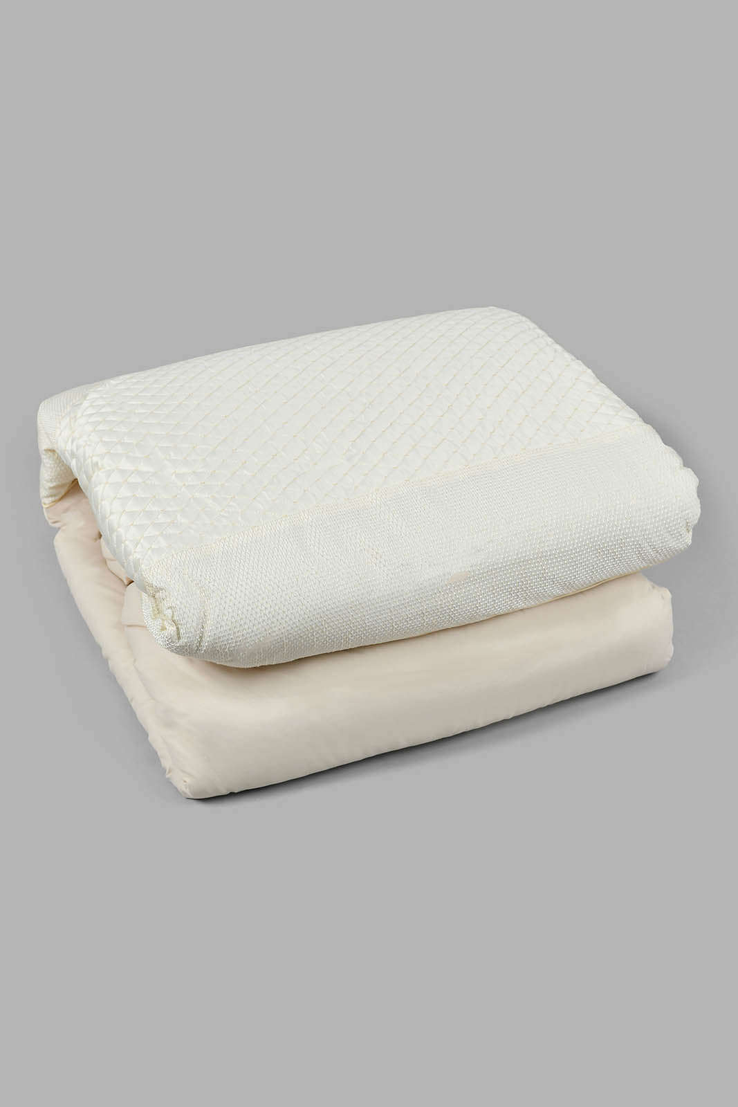 Redtag-Beige-4-Piece-Comforter-Set-(Double-Size)-Comforters-Home-Bedroom-
