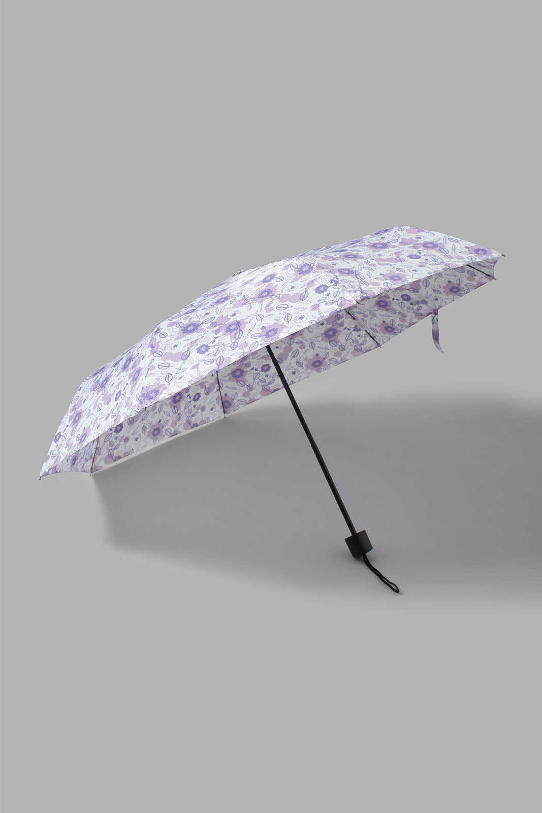 Redtag-Purple-Floral-Prints-3-Fold-Umbrella-Umbrellas-Travel-Accessories-