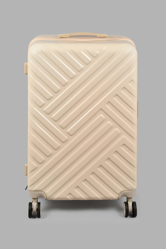 Redtag-Off-White-4-Wheel-Hard-Side-24"-Luggage-Trolley-Hard-Luggage-Travel-Accessories-
