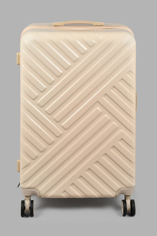 Redtag-Off-White-4-Wheel-Hard-Side-28"-Luggage-Trolley-Hard-Luggage-Travel-Accessories-