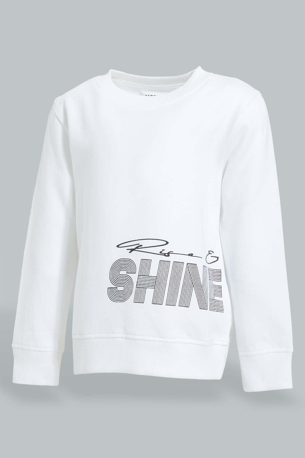 Redtag-White-Placement-Print-SweaT-Shirts-Sweatshirts-Infant-Boys-3 to 24 Months