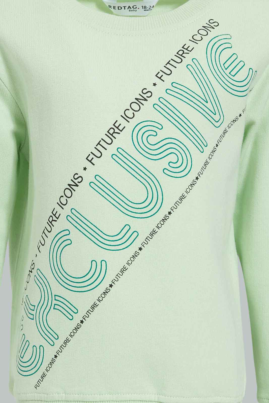 Redtag-Mint-Placement-Print-SweaT-Shirts-Sweatshirts-Infant-Boys-3 to 24 Months