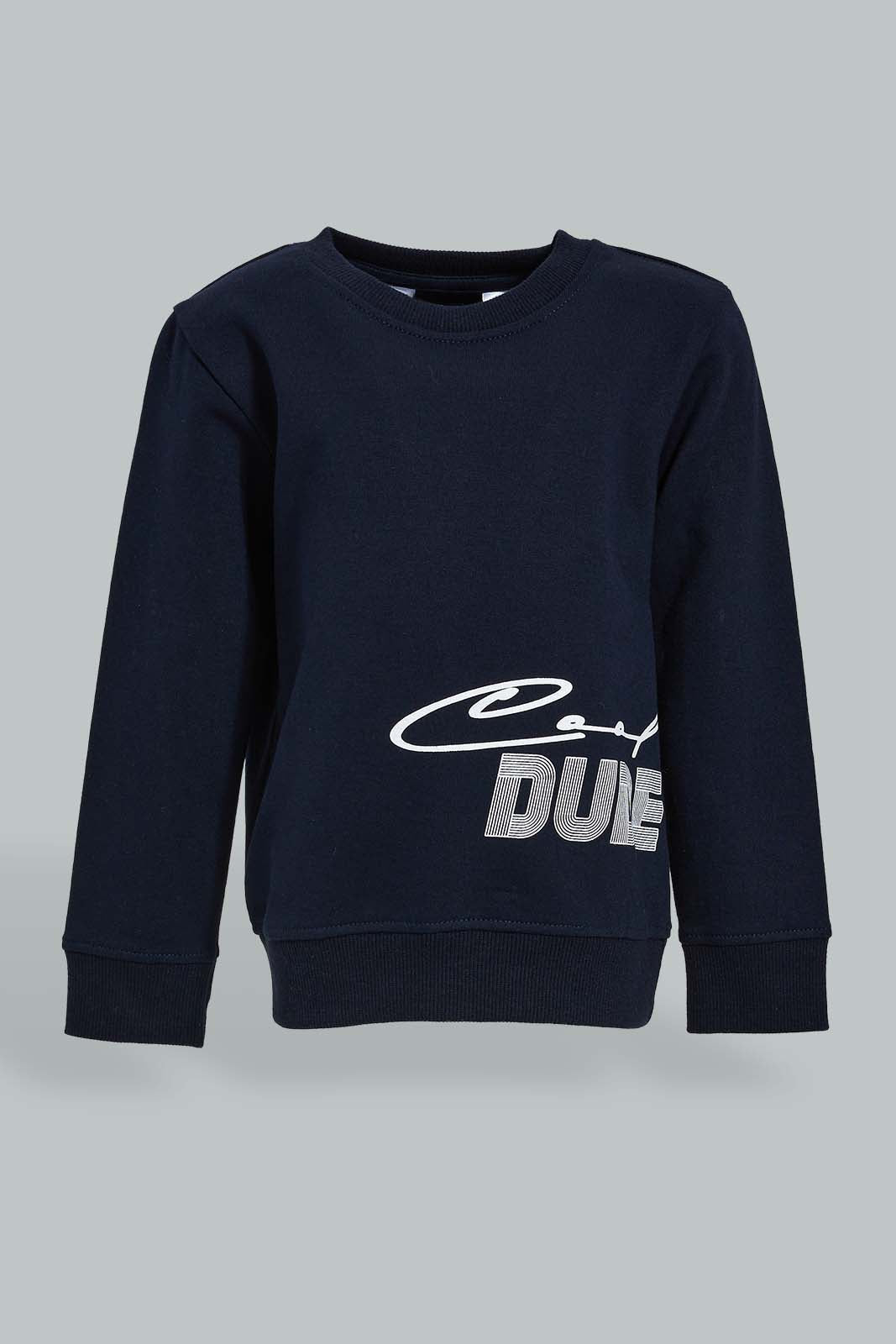 Redtag-Sky-Blue-Placement-Print-SweaT-Shirts-Sweatshirts-Infant-Boys-3 to 24 Months