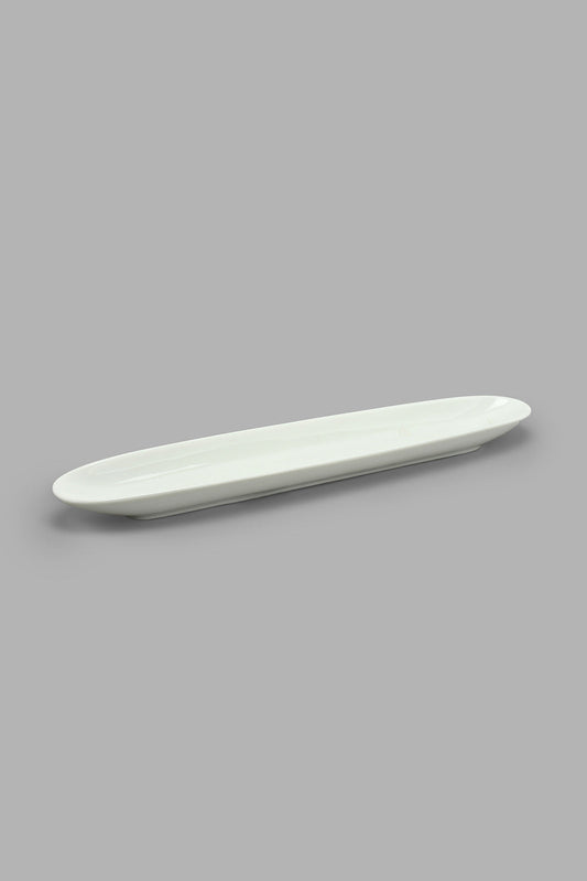 Redtag-White-Porcelain-Oval-Platter-Platter-Home-Dining-