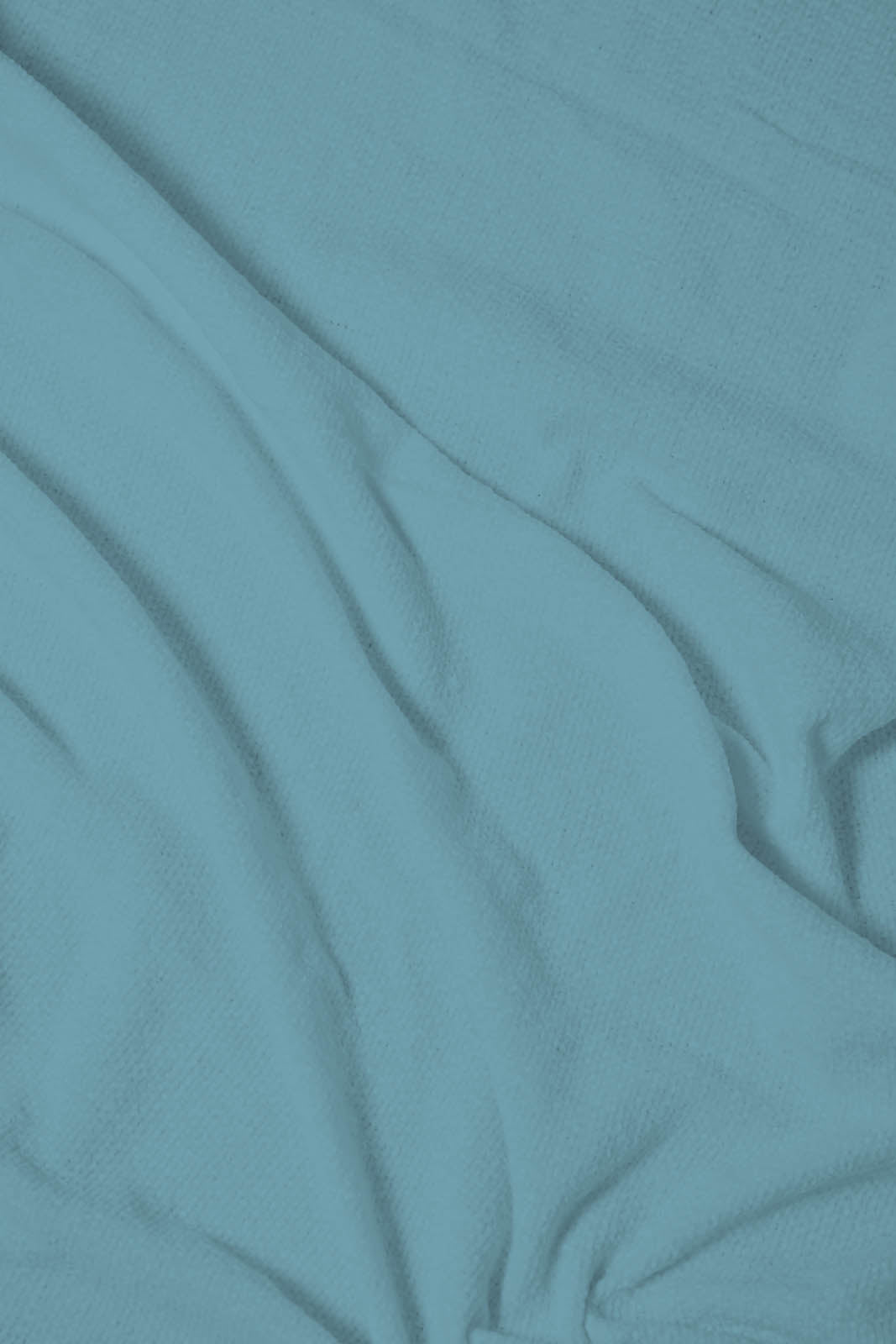 Redtag-Teal-Chenille-Throw-With-Beaded-Fringe-Throws-Home-Bedroom-