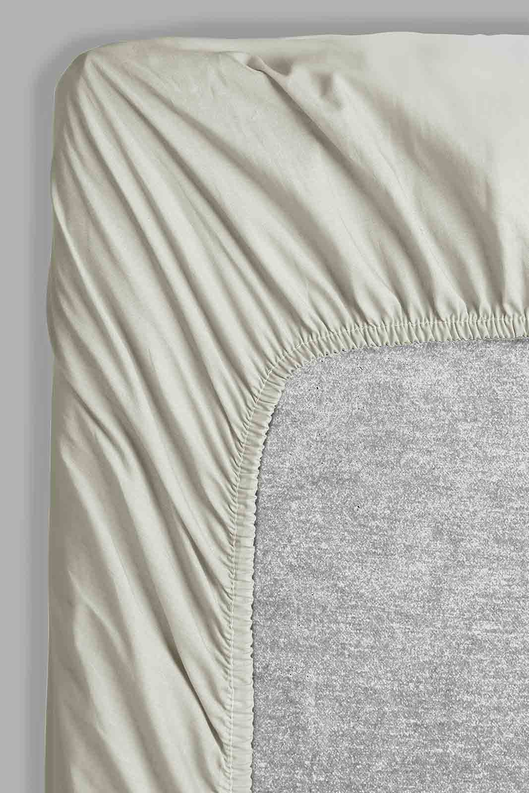 Redtag-Beige-Cotton-Fitted-Sheet-(Double-Size)-Category:Fitted-Sheets,-Colour:Beige,-Filter:Home-Bedroom,-HMW-BED-Fitted-Sheets,-New-In,-New-In-HMW-BED,-Non-Sale,-S22C,-Section:Homewares-Home-Bedroom-