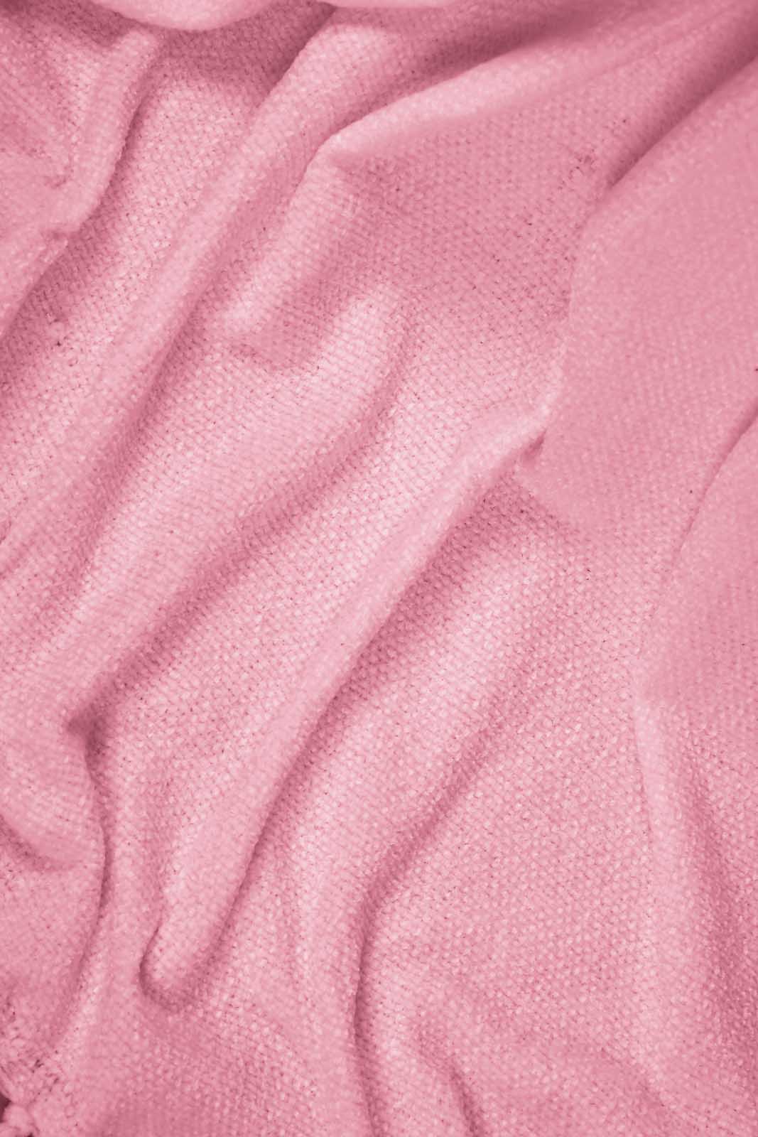 Redtag-Pink-Chenille-Throw-With-Fringe-Category:Throws,-Colour:Pink,-Filter:Home-Bedroom,-HMW-BED-Throws,-NAYA,-New-In,-New-In-HMW-BED,-Non-Sale,-S22C,-Section:Homewares-Home-Bedroom-