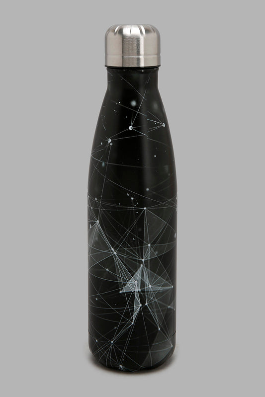 Redtag-Black-Geomatric-Water-Bottle-Bottles-Home-Dining-