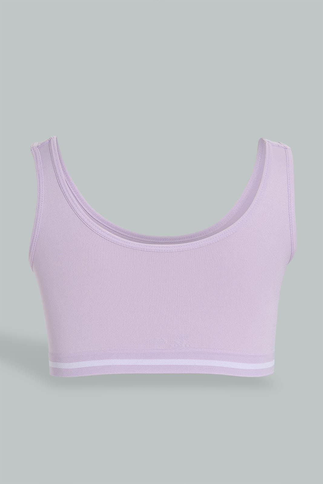 Redtag-Purple-And-Grey-Sports-Bra-(Pack-of-2)-365,-Colour:Grey,-Colour:Purple,-ESS,-Filter:Senior-Girls-(9-to-14-Yrs),-GSR-Bras,-New-In,-New-In-GSR,-Non-Sale,-Section:Kidswear-Senior-Girls-9 to 14 Years