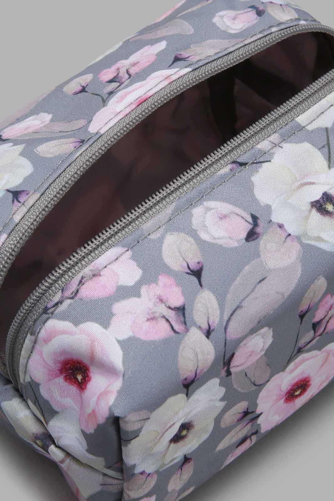 Redtag-Grey-Floral-Printed-Cosmetic-Pouches-Cosmetic-Pouches-Women-