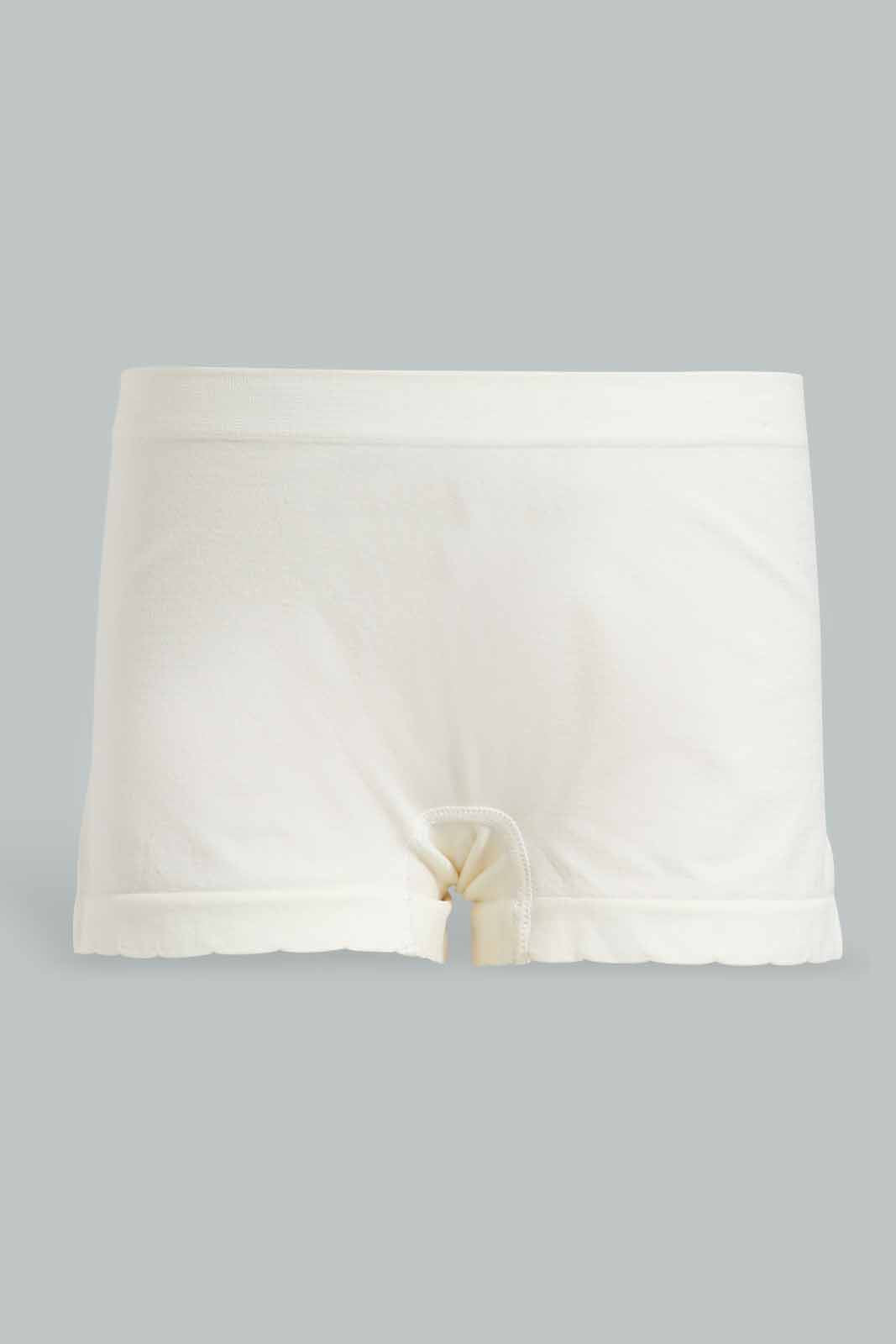 Redtag-Blue/Pink/Ivory-Plain-Boyleg-Brief-(3-Pack)-Briefs-Boyleg-Women's-