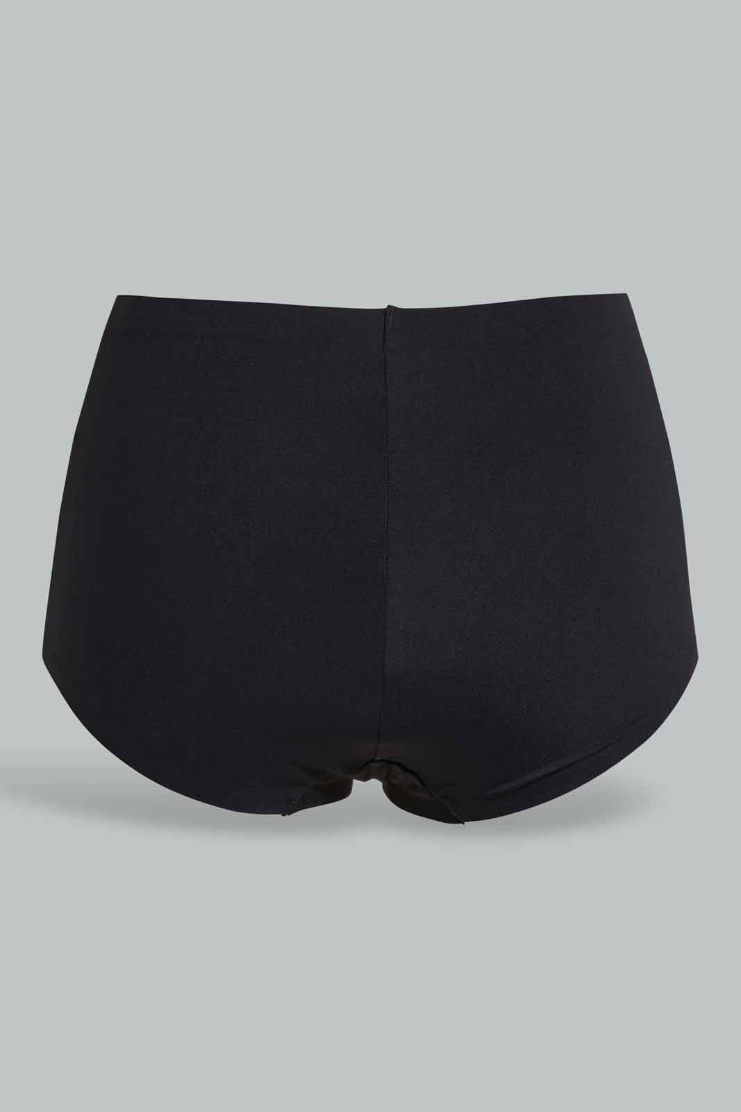 Redtag-Black-Plain-Shapewear-Briefs-Shapewear-Women's-