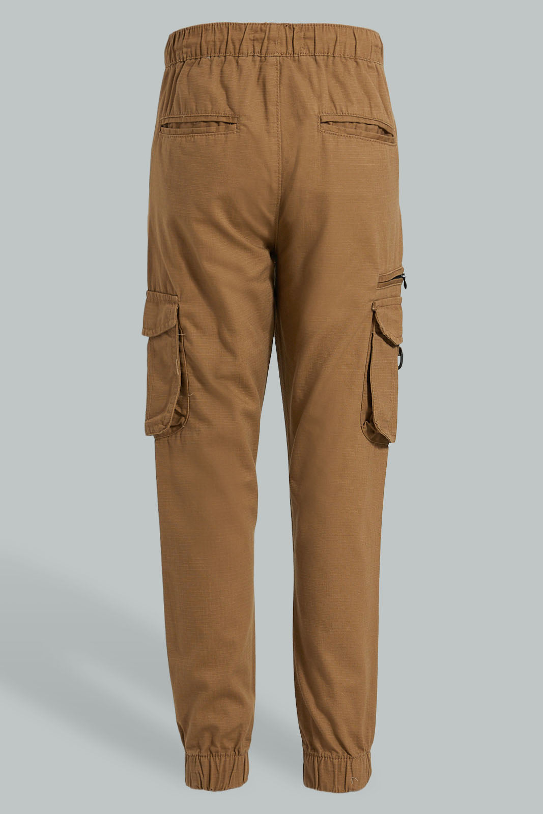 Redtag-Grey-Stripe-Pull-On-Casual-Trouser-Trousers-Senior-Boys-9 to 14 Years