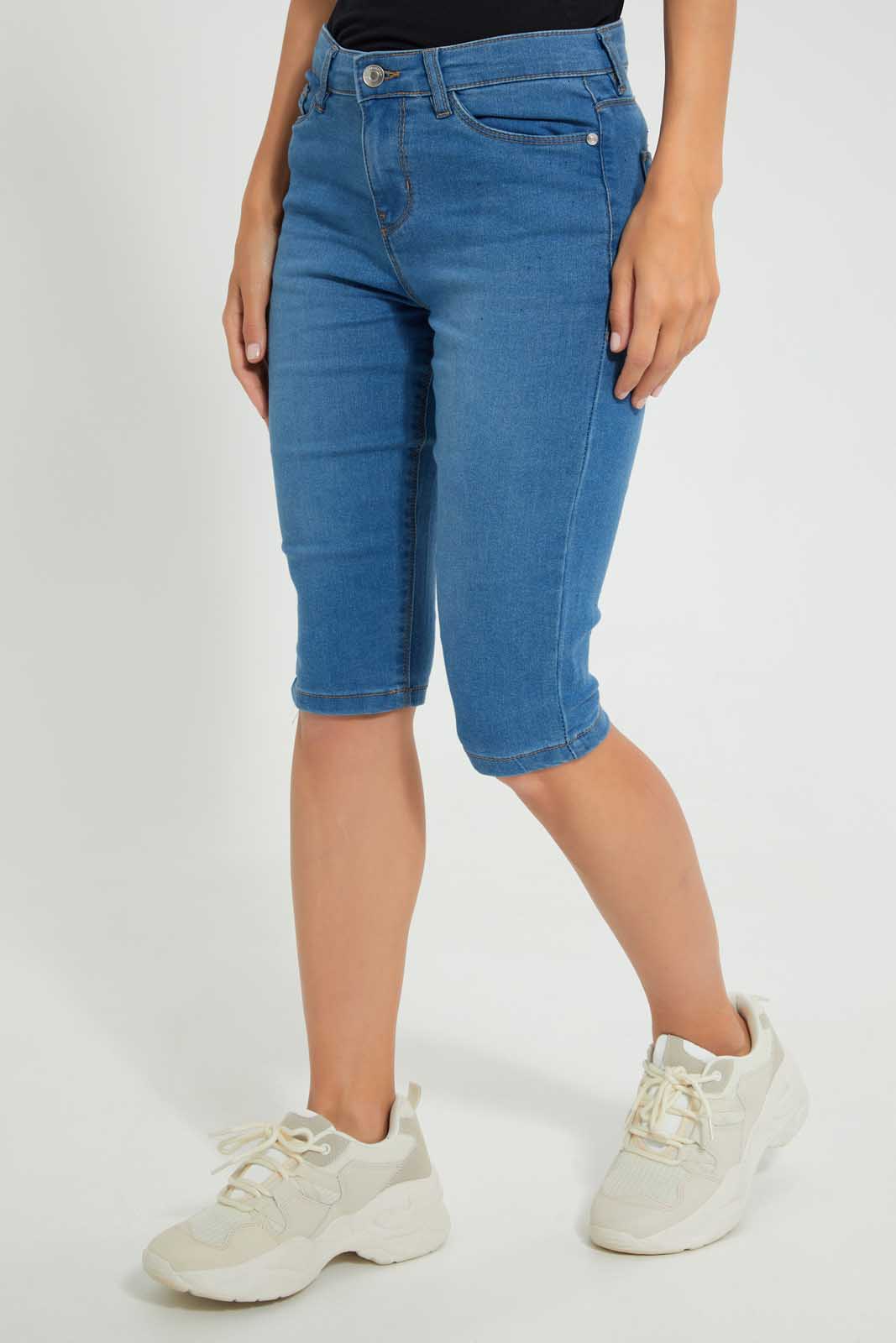Redtag-Light-Wash-Denim-Short-Jeggings-Women's-