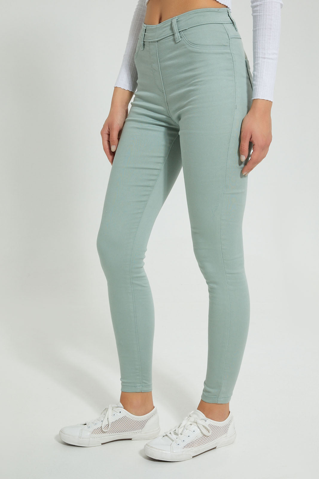 Redtag-Mint-Coloured-Skinny-Jegging-Jeggings-Women's-