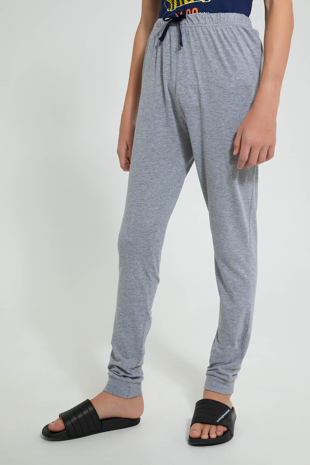 Redtag-Navy-Skate-Park-Show-3Pc-Night-Suit-Pyjama-Sets-Senior-Boys-9 to 14 Years