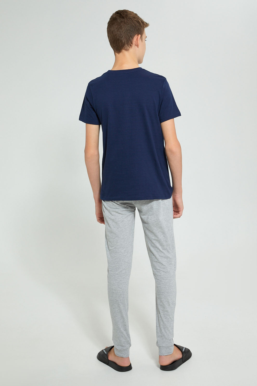 Redtag-Navy-Skate-Night-Suit-Pyjama-Sets-Senior-Boys-9 to 14 Years
