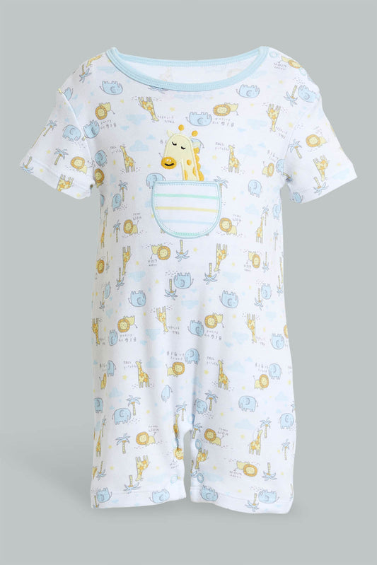 Redtag-White-And-Blue-All-Over-Printed-Romper-Colour:Blue,-Filter:Baby-(0-to-12-Mths),-NBF-Rompers,-New-In,-New-In-NBF,-Non-Sale,-S22B,-Section:Kidswear-Baby-0 to 12 Months