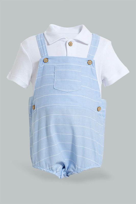 Redtag-Blue-Stripe-Duangree-Romper-Colour:Blue,-Filter:Baby-(0-to-12-Mths),-NBF-Rompers,-New-In,-New-In-NBF,-Non-Sale,-S22B,-Section:Kidswear-Baby-0 to 12 Months