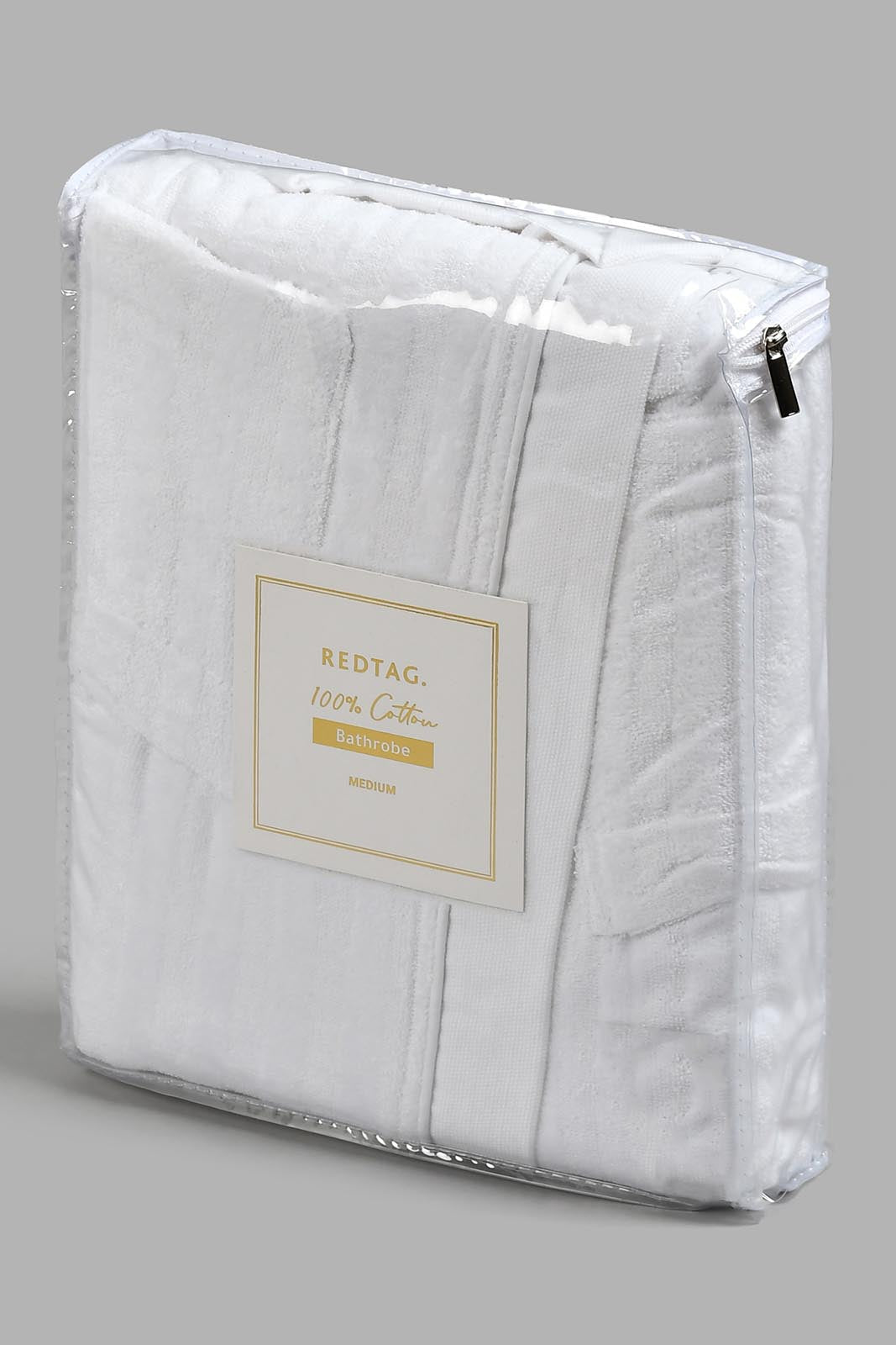 Redtag-White-Sheared-Stripe-Bath-Robe-Bathrobes-Home-Bathroom-