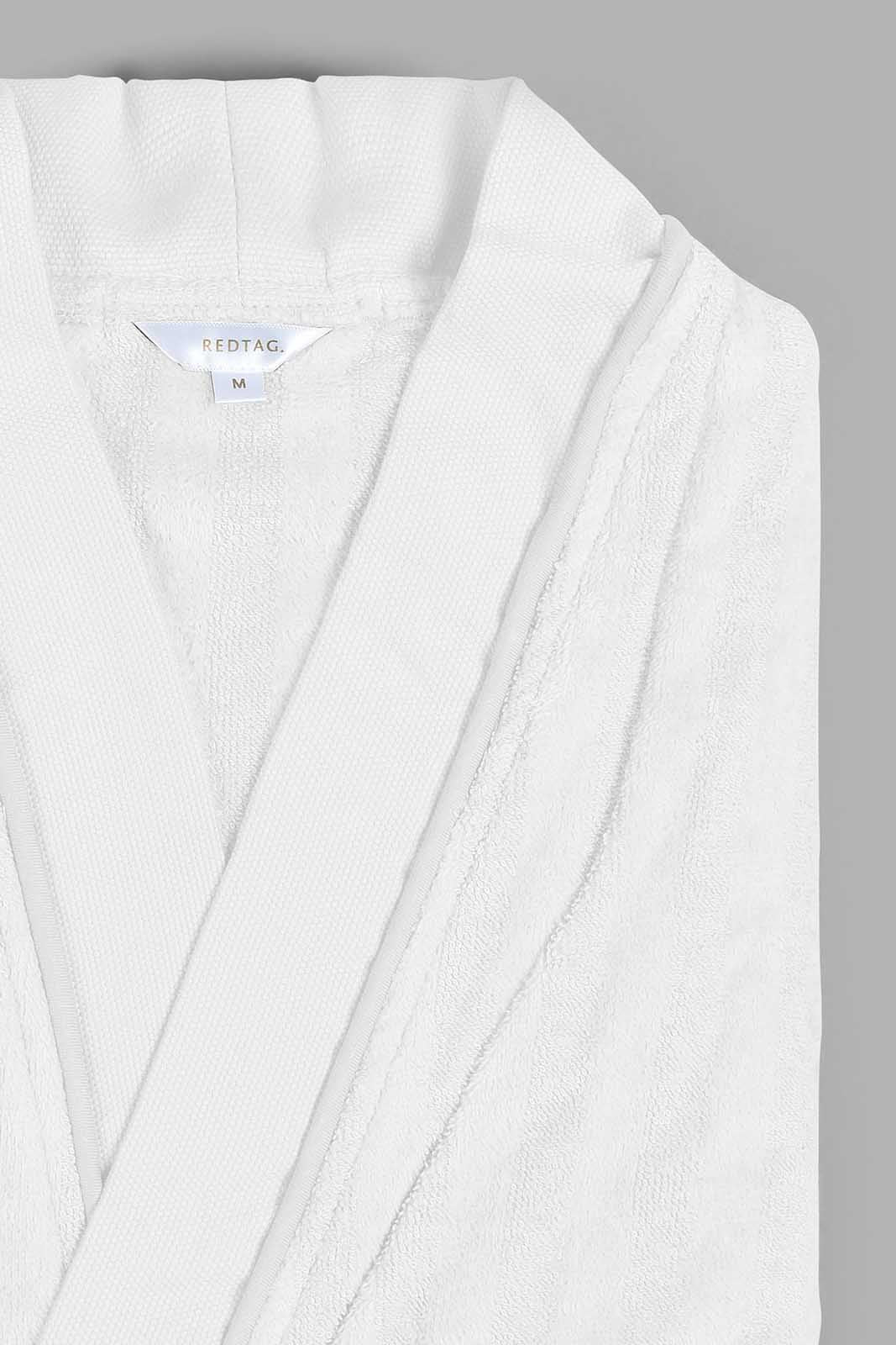 Redtag-White-Sheared-Stripe-Bath-Robe-Bathrobes-Home-Bathroom-