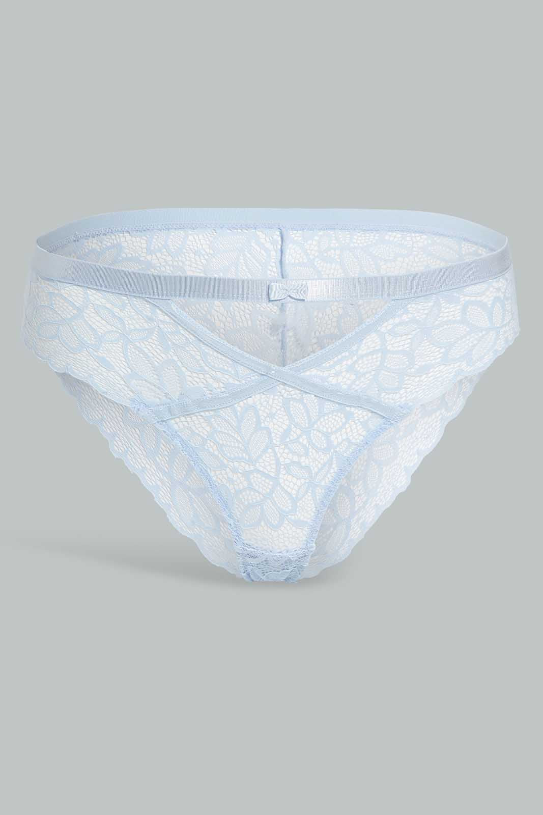 Redtag-Navy/Lt-Blue-Plain-Lace-Boyleg-Brief-(2-Pack)-Category:Briefs,-Colour:Assorted,-Deals:New-In,-Filter:Women's-Clothing,-New-In-Women-APL,-Non-Sale,-Section:Women,-W22O,-Women-Briefs--