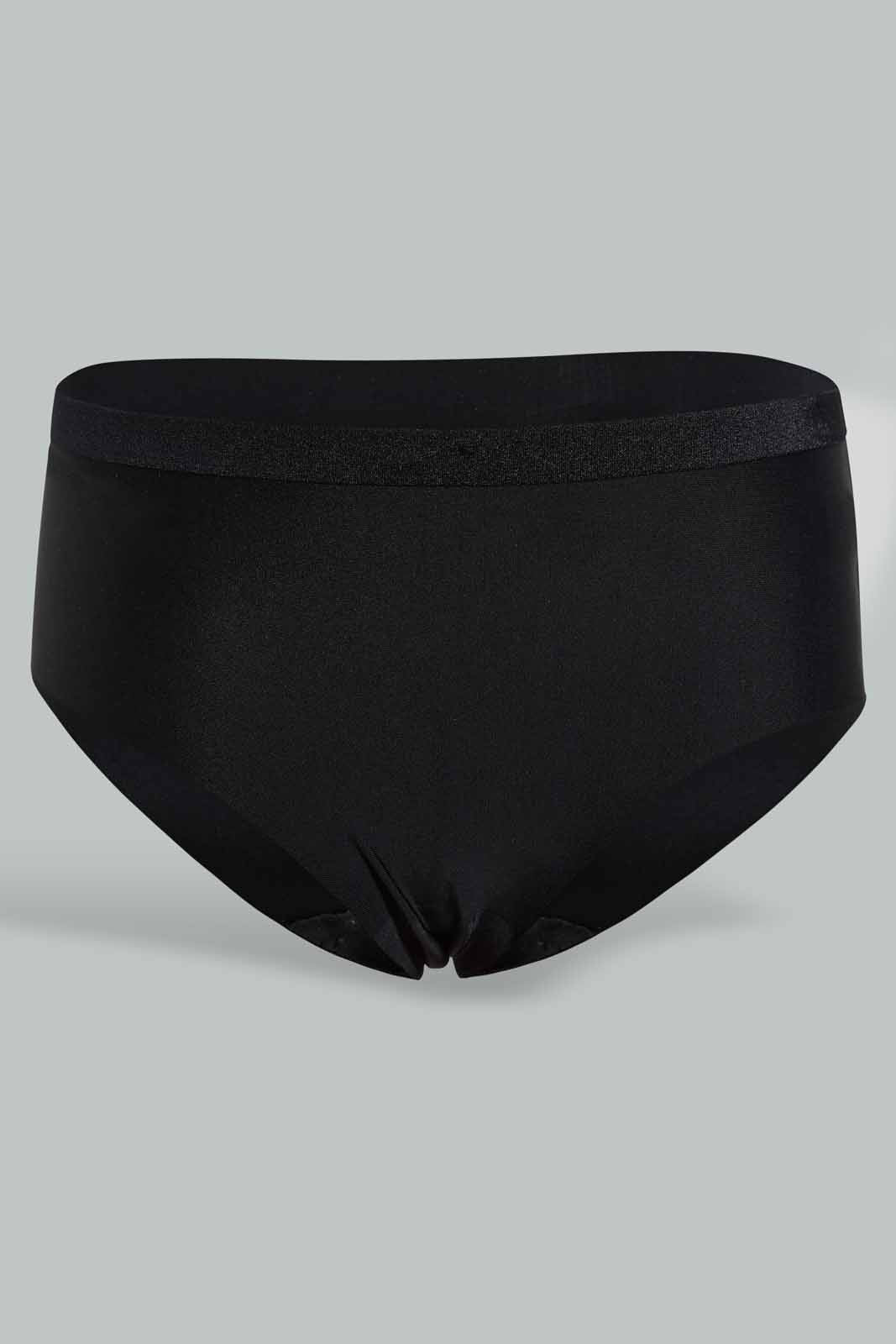 Redtag-Black/Beige/White-Plain-Boyleg-Brief-Briefs-Boyleg-Women's-0