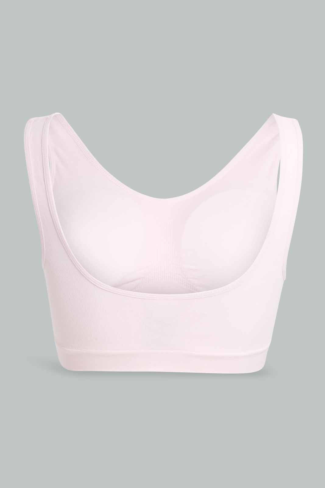 Redtag-Black/Pink-Plain-Padded-Comfort-Bra-(2-Pack)-Category:Bras,-Colour:Assorted,-Filter:Women's-Clothing,-New-In,-New-In-Women-APL,-Non-Sale,-S22D,-Section:Women,-Women-Bras-Women's-