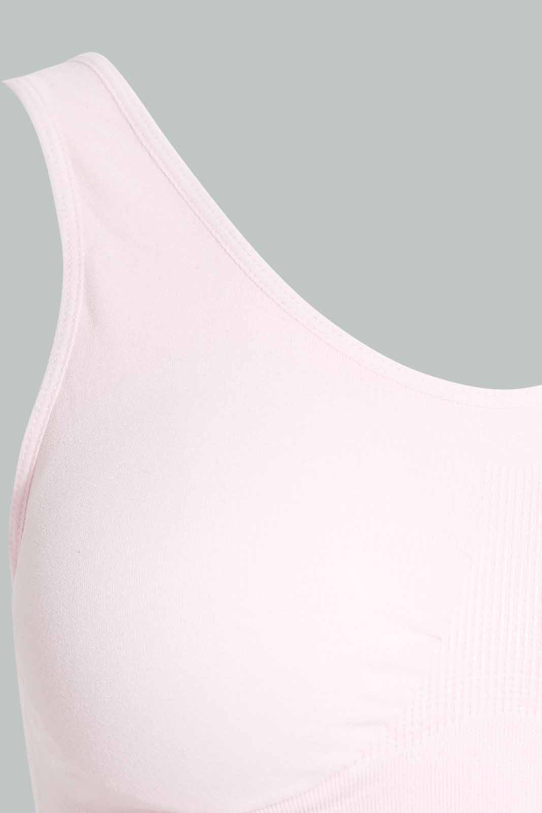 Redtag-Black/Pink-Plain-Padded-Comfort-Bra-(2-Pack)-Category:Bras,-Colour:Assorted,-Filter:Women's-Clothing,-New-In,-New-In-Women-APL,-Non-Sale,-S22D,-Section:Women,-Women-Bras-Women's-