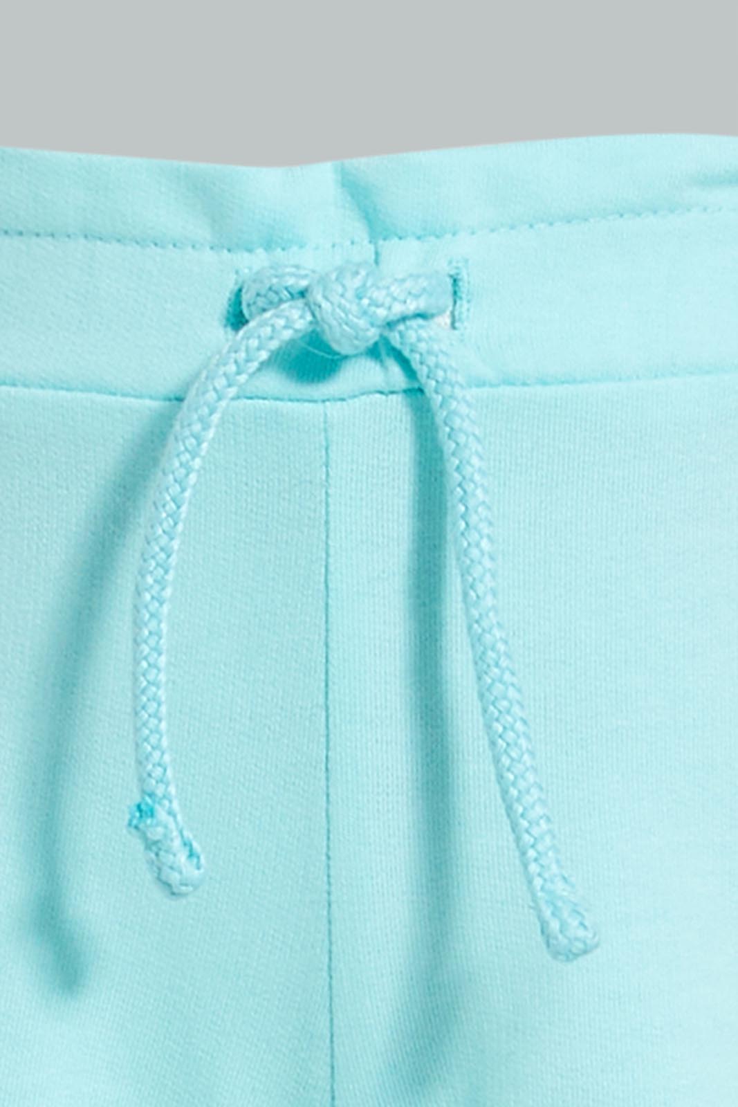 Redtag-Aqua-Pullon-Plain-Knit-Short-Colour:Teal,-Filter:Infant-Girls-(3-to-24-Mths),-Infant-Girls-Shorts,-New-In,-New-In-ING,-Non-Sale,-S22B,-Section:Kidswear,-TBL-Infant-Girls-3 to 24 Months