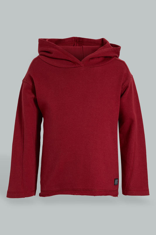 Redtag-Burgundy-Hoody-Sweatshirts-Colour:Burgundy,-Filter:Infant-Boys-(3-to-24-Mths),-Infant-Boys-Sweatshirts,-New-In,-New-In-INB,-Non-Sale,-S22A,-Section:Kidswear-Infant-Boys-3 to 24 Months