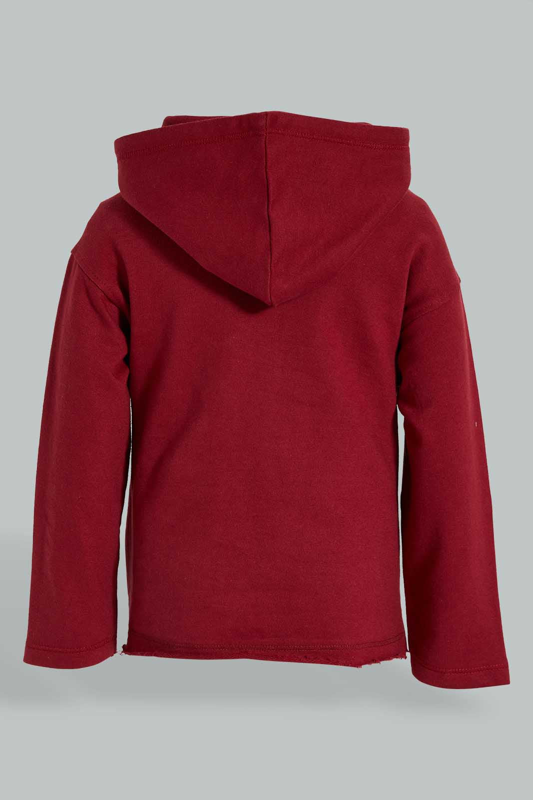 Redtag-Burgundy-Hoody-Sweatshirts-Colour:Burgundy,-Filter:Infant-Boys-(3-to-24-Mths),-Infant-Boys-Sweatshirts,-New-In,-New-In-INB,-Non-Sale,-S22A,-Section:Kidswear-Infant-Boys-3 to 24 Months