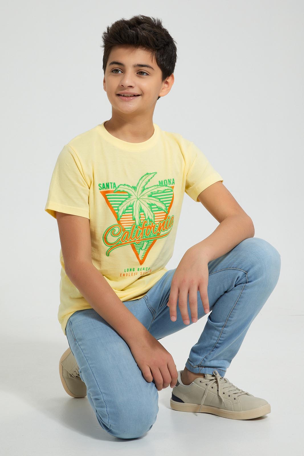 Redtag-California-Hd-Print-T-Shirt-All-Over-Prints-Senior-Boys-9 to 14 Years