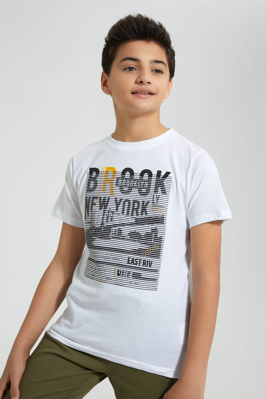 Redtag-Need-More-Space-Hd-Print-T-Shirt-All-Over-Prints-Senior-Boys-9 to 14 Years