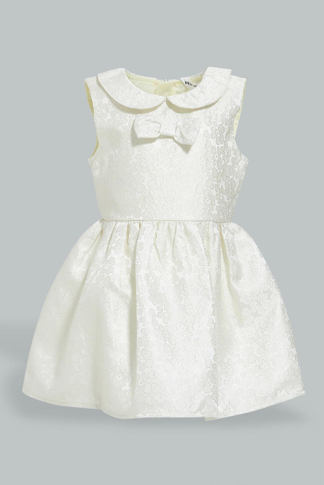 Redtag-Textured-Fabric-Jaquard-Dress-Colour:Pink,-Filter:Infant-Girls-(3-to-24-Mths),-Infant-Girls-Dresses,-New-In,-New-In-ING,-Non-Sale,-S22B,-Section:Kidswear-Infant-Girls-3 to 24 Months