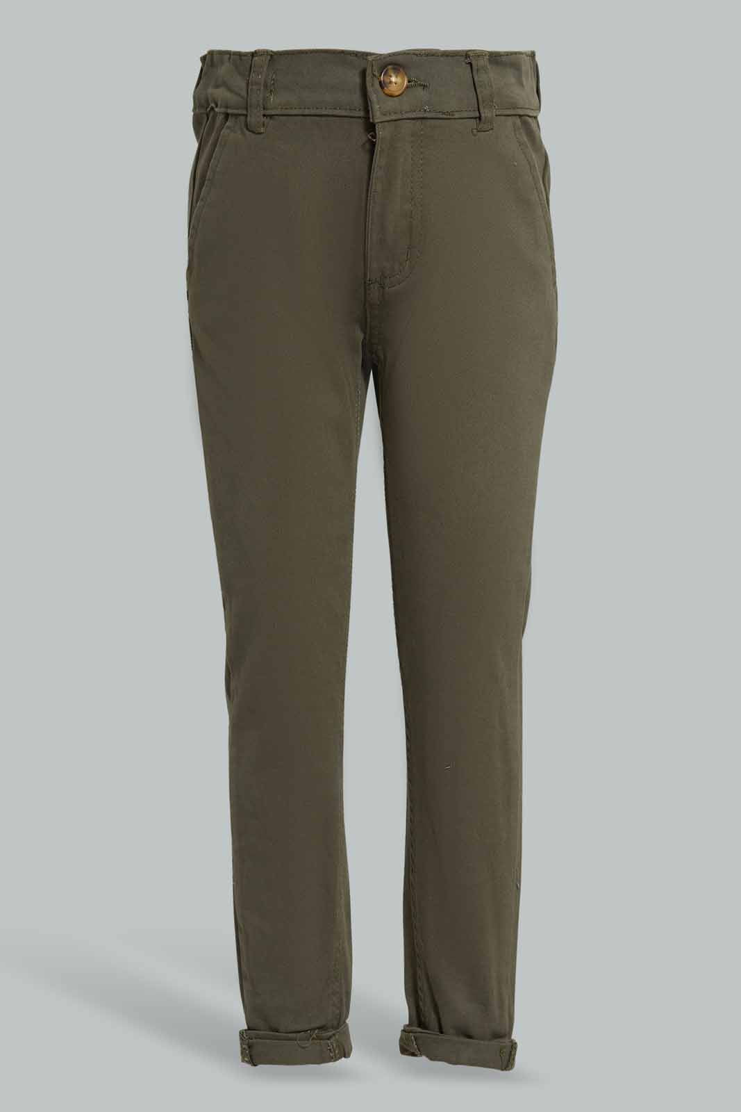 Redtag-Olive-Chino-Trouser-BOY-Trousers,-Bundle,-Category:Trousers,-Colour:Dark-Green,-Deals:4-For-90,-Filter:Boys-(2-to-8-Yrs),-S22B,-Section:Boys-(0-to-14Yrs),-TBL-Boys-2 to 8 Years