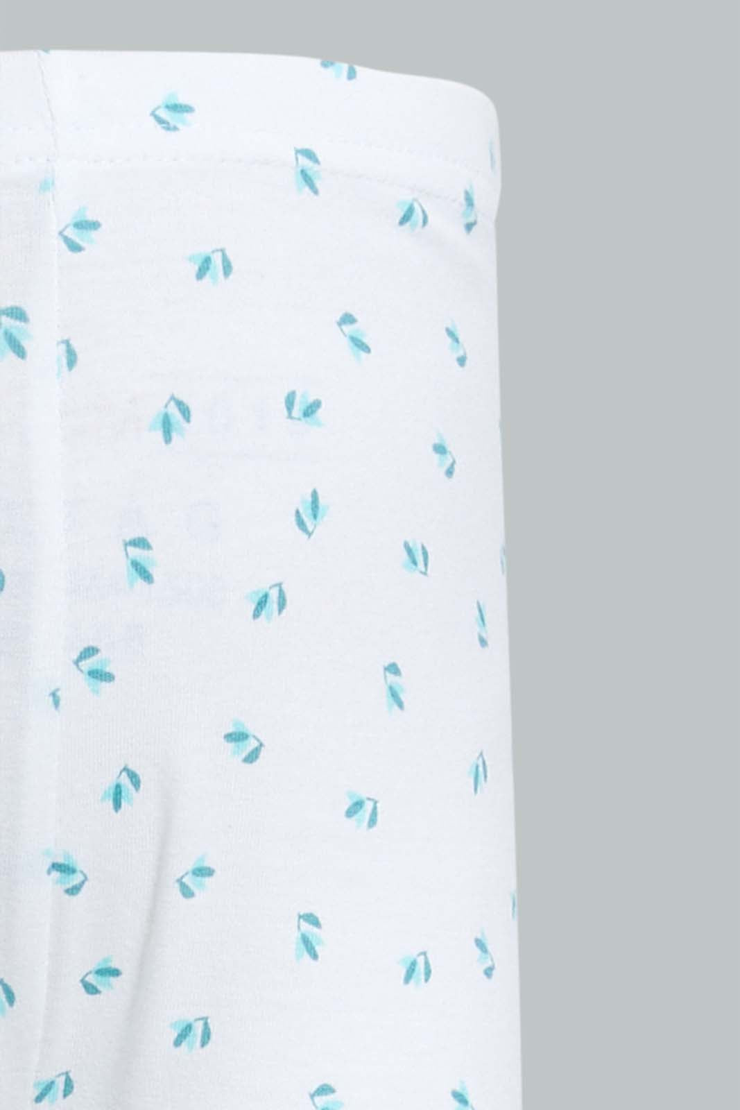 Redtag-Aqua-Printed-Legging-Leggings-Infant-Girls-3 to 24 Months